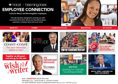 To date, Macys chain of stores is located in about 641 different places around the Globe. . Employeeconnection net